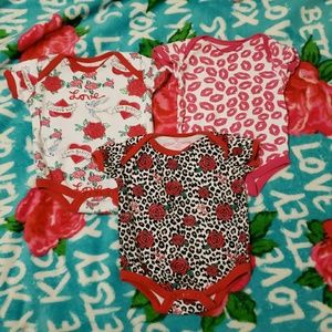 3 betsey Johnson onsies